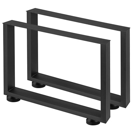Black Metal Table Legs Set of 2 Steel Table Legs 800x720 MM Dining Table Legs Office Table Legs Computer Desk Legs Steel Bench Legs Country Style Table Legs DIY Furniture Legs.