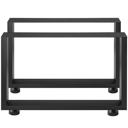 Black Metal Table Legs Set of 2 Steel Table Legs 800x720 MM Dining Table Legs Office Table Legs Computer Desk Legs Steel Bench Legs Country Style Table Legs DIY Furniture Legs.