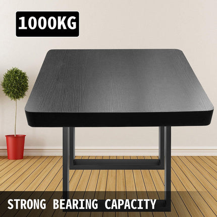 Black Metal Table Legs Set of 2 Steel Table Legs 35x28 Inch Dining Table Legs Office Table Legs Computer Desk Legs Steel Bench Legs Country Style Table Legs DIY Furniture Legs.