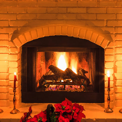 Fireplace Log Grate, 685.8mm Heavy Duty Fireplace Grate with 6 Support Legs, 19.05mm Solid Powder-coated Steel Bars, Log Firewood Burning Rack Holder for Indoor and Outdoor Fireplace.