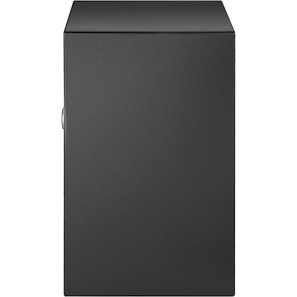 Safe Box, 2.1 CU.FT Fingerprint Safe Box for Money w/ 2 Keys & Digital Keypad, Q235 Steel Safe Box for Storing Cash, Jewelry, Pistols, Documents, Watches in Home & Office & Hotel.