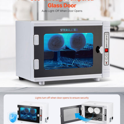 Nail Tool Cleaning Machine 12L Large Capacity Tool Cabinet Cleaner Box.