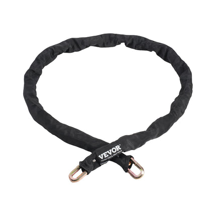 Bike Chain Lock, 5.91 Ft Security Bicycle Chain Lock, Heavy Duty Metal Steel Anti-Theft High Security Bike Locks, Perfect for Bike, Motorcycle, Scooter, Bicycle, Door, Fence, Gate, 9.5mm, Black.