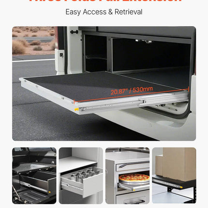 1 Pair 16-60 in Soft-Close Drawer Slides Ball Bearing Full Extension.