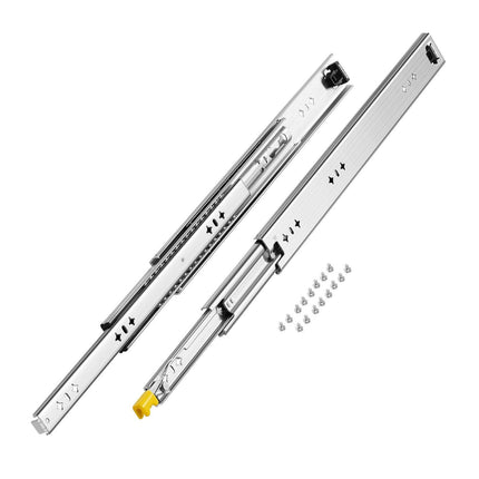 1 Pair 16-60 in Soft-Close Drawer Slides Ball Bearing Full Extension.
