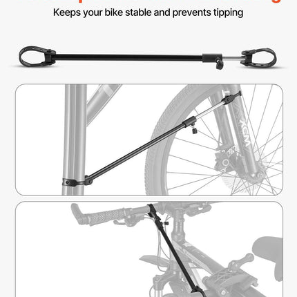 Bike Repair Stand, 38.56 kg Heavy-duty Bicycle Work Stand with 1035-1630 mm Adjustable Height & Magnetic Tool Tray, Foldable Bicycle Maintenance Rack, Shop Home Mechanics for Mountain & Road Bike.
