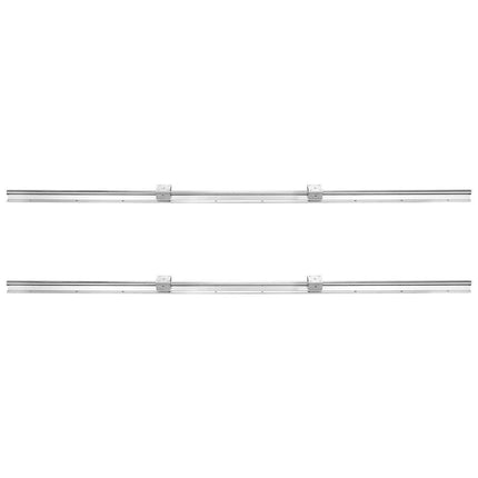 Linear Guide Rail Set, SBR20 1500mm, 2 PCS 59 in/1500 mm SBR20 Guide Rails and 4 PCS SBR20UU Slide Blocks, Linear Rails and Bearings Kit for Automated Machines DIY Project CNC Router Machines.