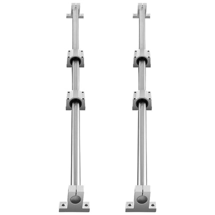 Linear Guide Rail Set, SFC20 1200mm, 2 PCS 47.2 in/1200 mm SFC20 Guide Rails 4 PCS SC20 Slide Blocks 4 PCS Rail Supports, Linear Rails and Bearings Kit for Automated Machines CNC DIY Project.