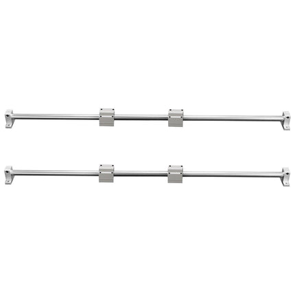 Linear Guide Rail Set, SFC20 1200mm, 2 PCS 47.2 in/1200 mm SFC20 Guide Rails 4 PCS SC20 Slide Blocks 4 PCS Rail Supports, Linear Rails and Bearings Kit for Automated Machines CNC DIY Project.