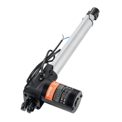 Linear Actuator 12V, 10 Inch Heavy Duty 1320lbs/6000N Linear Actuator, 0.19"/s Linear Motion Actuator with Mounting Bracket & IP44 Protection for Electric Door Industrial Machinery Vessels Cargo.