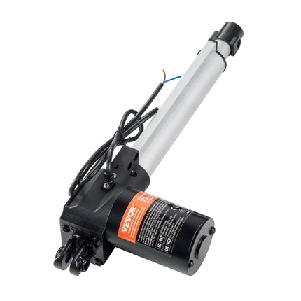Linear Actuator 12V, 8 Inch Heavy Duty 1320lbs/6000N Linear Actuator, 0.19"/s Linear Motion Actuator with Mounting Bracket & IP44 Protection for Electric Door Industrial Machinery Vessels Cargo.