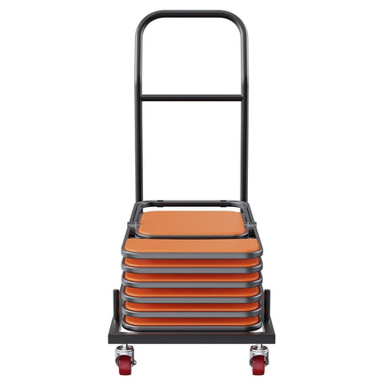 VEVOR 12 Chairs Folding Chair Storage Dolly Folding Chairs Rack Heavy Duty Iron.