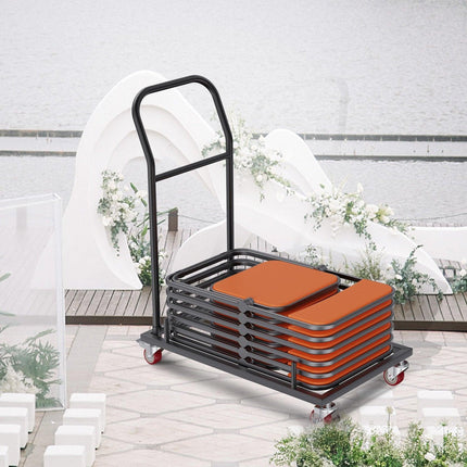 VEVOR 12 Chairs Folding Chair Storage Dolly Folding Chairs Rack Heavy Duty Iron.