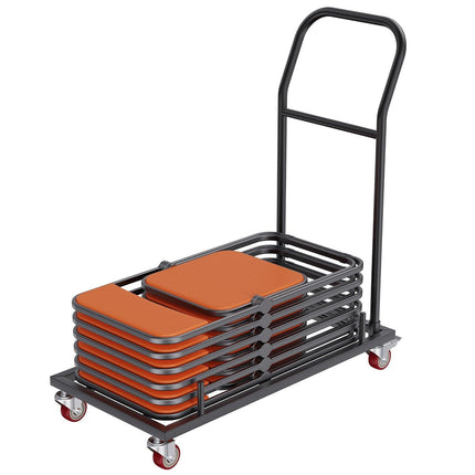 VEVOR 12 Chairs Folding Chair Storage Dolly Folding Chairs Rack Heavy Duty Iron.