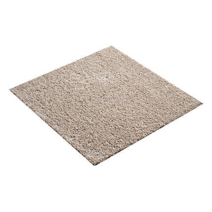 Carpet Tiles 457x457 mm, 10 Pack Carpet Square Rug Detachable & Damage-free, Self Adhesive Home Floor Soft Plush Padded for 2.1㎡ Coverage, Easy DIY for Living Room & Bedroom, Light Brown.