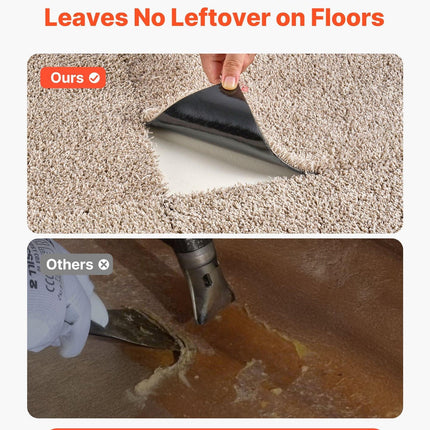 Carpet Tiles 457x457 mm, 10 Pack Carpet Square Rug Detachable & Damage-free, Self Adhesive Home Floor Soft Plush Padded for 2.1㎡ Coverage, Easy DIY for Living Room & Bedroom, Light Brown.