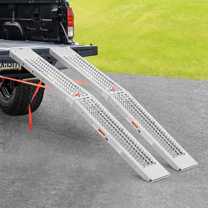 VEVOR Steel Ramps, 1000 lbs, 2Pcs Heavy-duty Ramps with Wider Ramp Surface, Universal Stable Loading Ramp with Handles, Fit for ATV, UTV, Motorcycle, Electric Bicycle, etc..