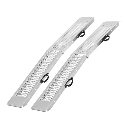 VEVOR Steel Ramps, 1000 lbs, 2Pcs Heavy-duty Ramps with Wider Ramp Surface, Universal Stable Loading Ramp with Handles, Fit for ATV, UTV, Motorcycle, Electric Bicycle, etc..