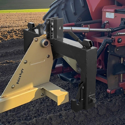 3-Point Quick Hitch with 2 in Receiver, 3000 Lbs Lift Capacity, 3-Pt Hitch with 5 Level Adjustable Bolt, Adaptation to Category 1 & 2 Tractor, Heavy Duty 3 Point Attachments, Black.
