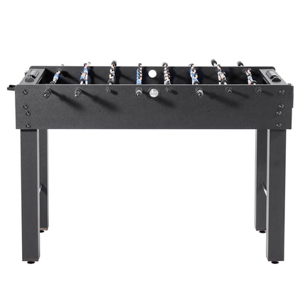 Foosball Table, 121 cm Standard Size Table, Indoor Full Size Foosball Tables for Home, Family, and Game Room, Durable Soccer Set, Includes 2 Balls, Score Keeper, and 2 Cup Holders.