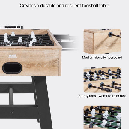 140 cm Foosball Soccer Game Table Standard Size Foosball Table for Home.