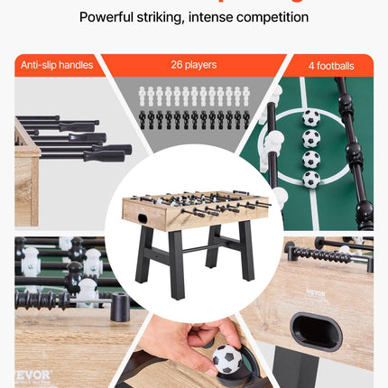 140 cm Foosball Soccer Game Table Standard Size Foosball Table for Home.