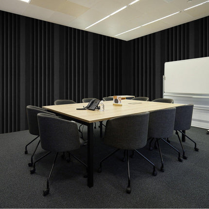 Acoustic Foam Panels 4 Pack 16.5 x 6.3 x 12 in Adhesive for Wall Ceiling.