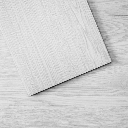 Self Adhesive Vinyl Floor Tiles 36 x 6 inch, 36 Tiles 2.5mm Thick Peel & Stick, Light Gray Wood Grain DIY Flooring for Kitchen, Dining Room, Bedrooms & Bathrooms, Easy for Home Decor.