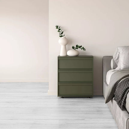 Self Adhesive Vinyl Floor Tiles 36 x 6 inch, 36 Tiles 2.5mm Thick Peel & Stick, Light Gray Wood Grain DIY Flooring for Kitchen, Dining Room, Bedrooms & Bathrooms, Easy for Home Decor.