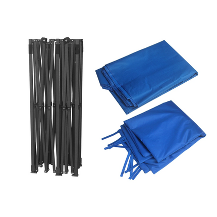 Portable Water-Resistant Gazebo 3x6 M - Blue / With Sidewalls.