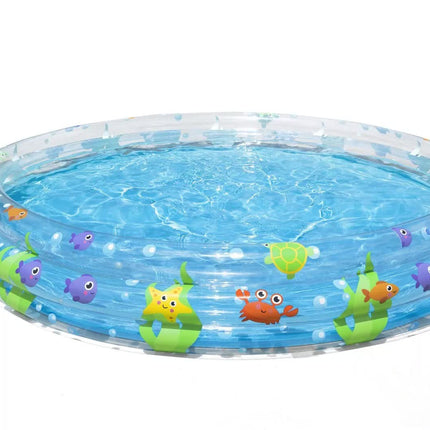 Bestway 1.83m x H33cm Deep Dive 3-Ring Inflatable Play Pool.