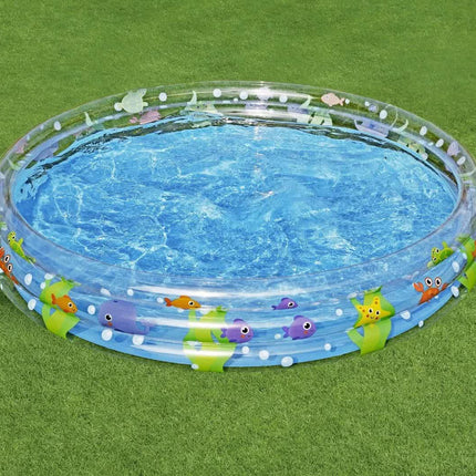 Bestway 1.83m x H33cm Deep Dive 3-Ring Inflatable Play Pool.