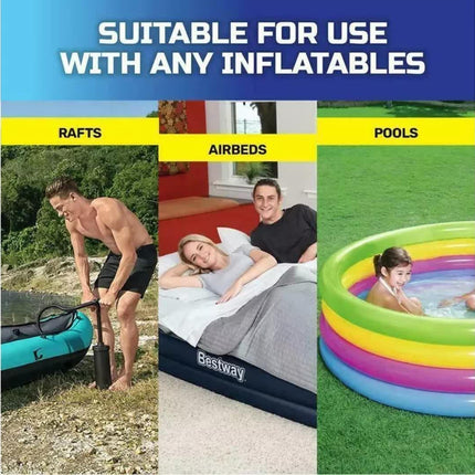 Bestway Air Hammer 2800 Manual Air Pump for Airbed, Swimming Pool, Toys, Kayaks.