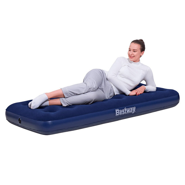 Bestway 1.85m x 76cm x 22cm Air Mattress Jr.Twin Indoor/Outdoor Heavy Duty Durable Camping.