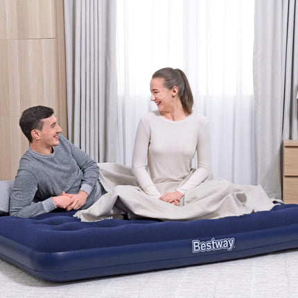 Bestway 1.91m x 1.37m x 22cm Air Mattress Full Inflatable Air Bed Indoor/Outdoor Heavy Duty Durable Camping.