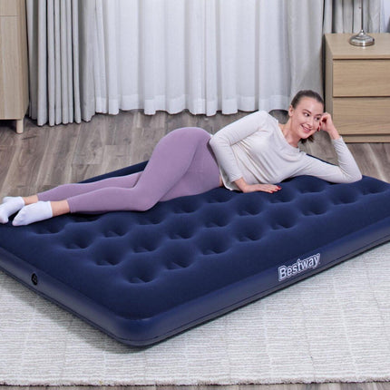 Bestway 1.91m x 1.37m x 22cm Air Mattress Full Inflatable Air Bed Indoor/Outdoor Heavy Duty Durable Camping.