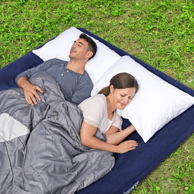 Bestway 2.03m x 1.52m x 22cm Air Mattress Queen Inflatable Air Bed Indoor/Outdoor Heavy Duty Durable Camping.
