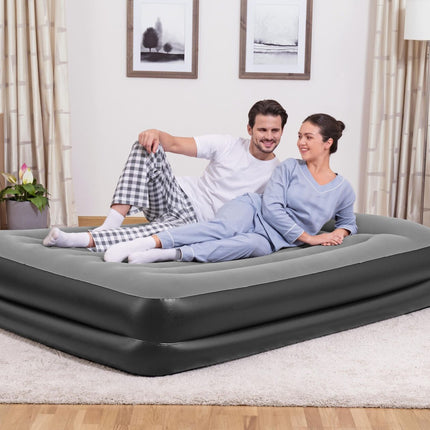 Bestway 2.03m x 1.52m x 46cm Tritech Air Mattress Queen Built-in AC pump.
