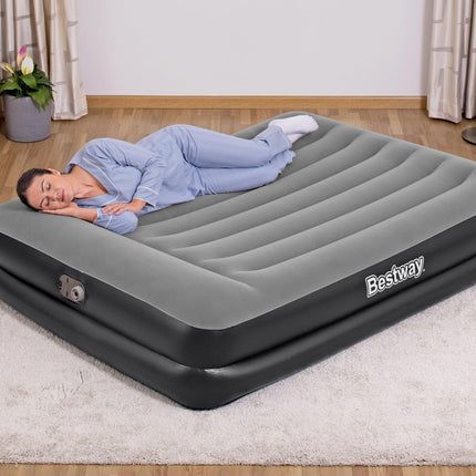 Bestway 2.03m x 1.52m x 46cm Tritech Air Mattress Queen Built-in AC pump.