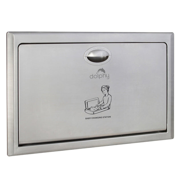 Recessed  Baby Change Station - Stainless Steel.