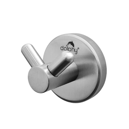 Double Robe Hook -   Concealed Fix Brushed Finish.