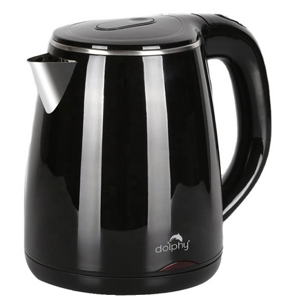 1.2L Black 1800W Electric Kettle For Hot Water.