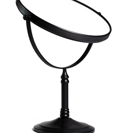 5X & 1X Tabletop Magnifying Mirror - Matte Black.