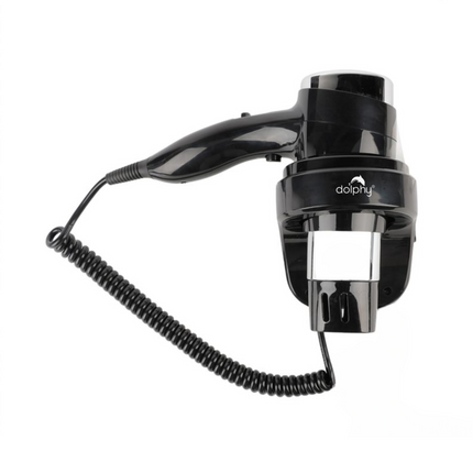 Wall-Mount Hair Dryer 1600-1875W - Black.