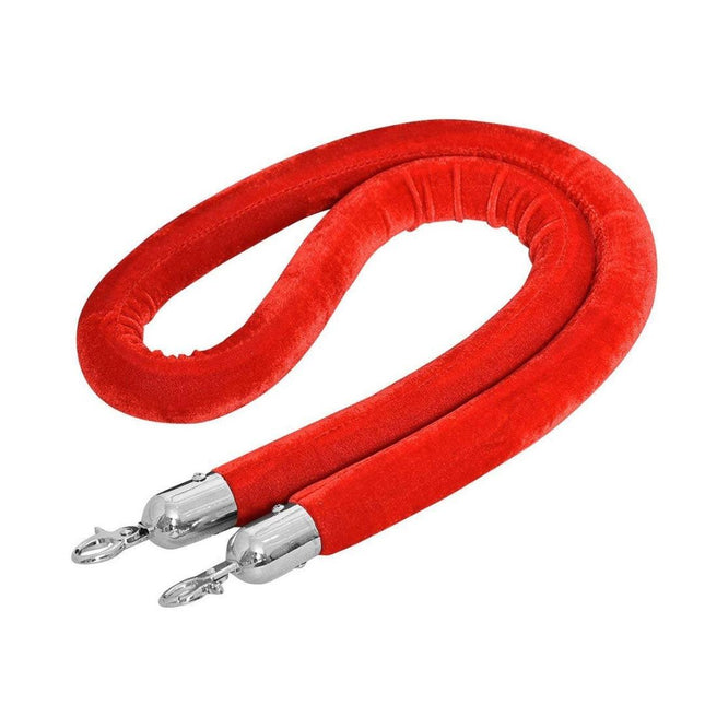 Velvet Rope for Queue Barrier - Red.