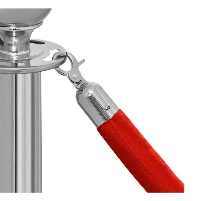 Velvet Rope for Queue Barrier - Red.