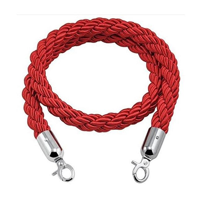 Nylon Twisted Rope for Queue Barrier - Red.