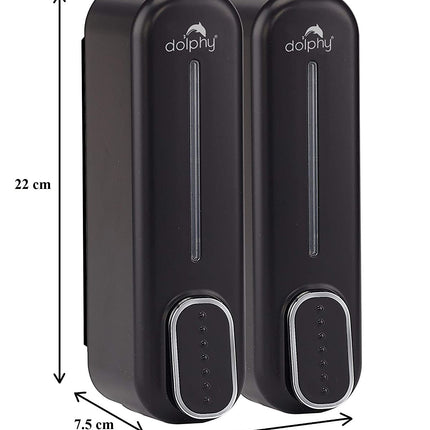 CLASSIC Dual Soap/Shampoo Dispenser 300ml -Black.