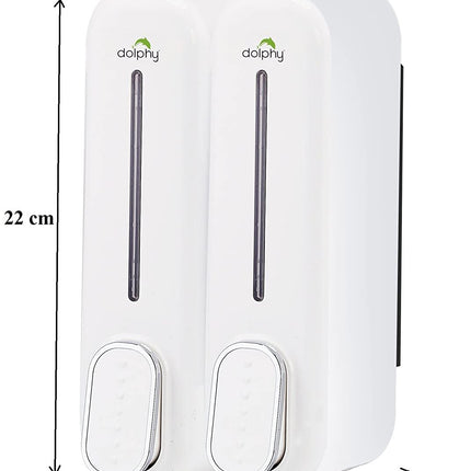 CLASSIC Dual Soap/Shampoo Dispenser 300ml -White.