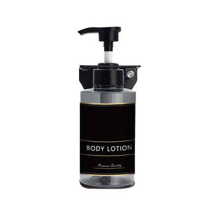 Liquid Soap Dispenser 300ml - Transparent Black.